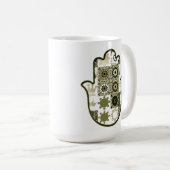 Erneut Khamsa Hand Patchwork 1 Kaffeetasse (VorderseiteRechts)