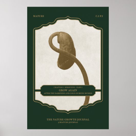 ERNEUT WACHSEN V1 - Werteplakatpapier (Matte) Poster (Vorne)