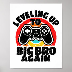 Erneut zum großen Bruder aufsteigen - Vintage-Game Poster