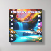 Erneute Entspannungen wiederholen: Ein Wasserfall Leinwanddruck (Vorderseite)