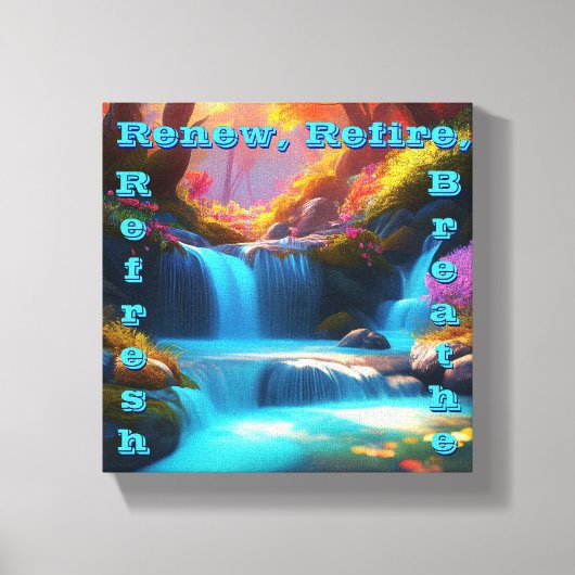 Erneute Feuererholung Leinwanddruck (Vorderseite)