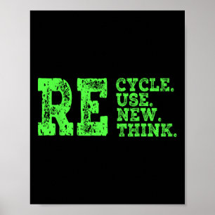 Erneute Neuausrichtung von Krisen - Umwelt gerecyc Poster