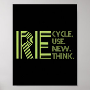 Erneute Neuausrichtung von Krisen - Umwelt gerecyc Poster
