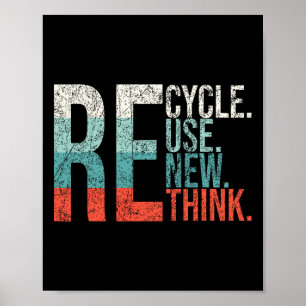 Erneute Neuausrichtung von Krisen - Umwelt gerecyc Poster