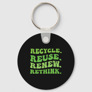 Erneute Neuausrichtung von Krisen - Umwelt gerecyc Schlüsselanhänger