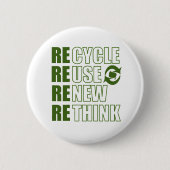 Erneute Neuüberlegung der Wiederverwendung gerecyc Button (Vorderseite)