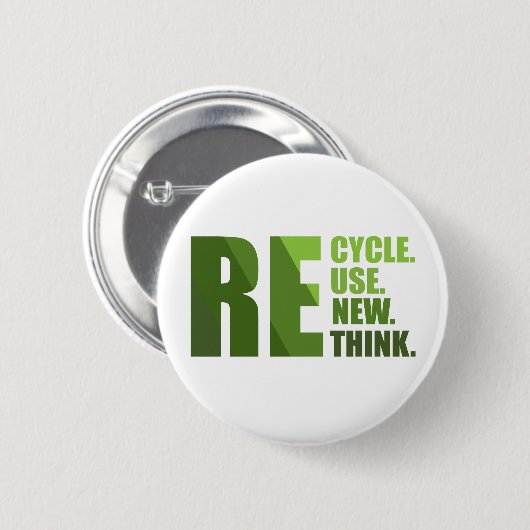 Erneute Neuüberlegung der Wiederverwendung gerecyc Button (Vorne & Hinten)