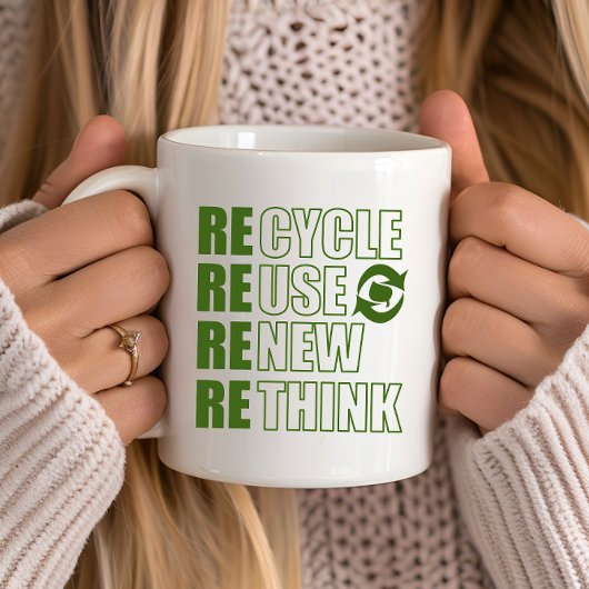 Erneute Neuüberlegung der Wiederverwendung gerecyc Kaffeetasse