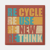 Erneute Neuüberlegung der Wiederverwendung gerecyc Magnet (Vorne)