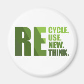 Erneute Neuüberlegung der Wiederverwendung gerecyc Magnet (Vorne)