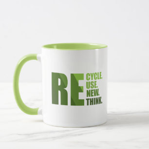 Erneute Neuüberlegung der Wiederverwendung gerecyc Tasse