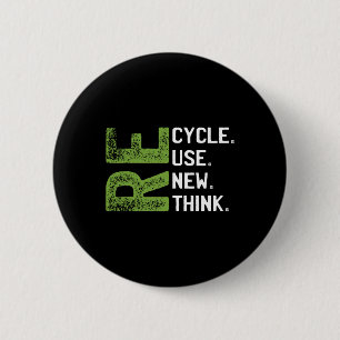 Erneute Nutzung gerecycelt Erdatmosphäre neu überd Button