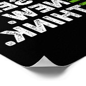 Erneute Nutzung gerecycelt Erdatmosphäre neu überd Poster (Ecke)