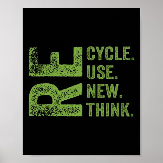 Erneute Nutzung gerecycelt Erdatmosphäre neu überd Poster (Vorne)