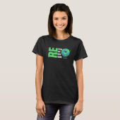 Erneute Nutzung gerecycelt Erdatmosphäre neu überd T-Shirt (Vorne ganz)