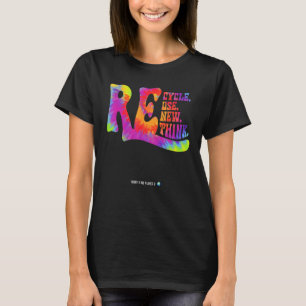 Erneute Nutzung gerecycelt Erdatmosphäre neu überd T-Shirt