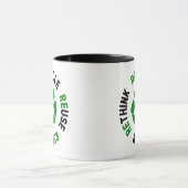 Erneute Nutzung gerecycelt Erdatmosphäre neu überd Tasse (Zentrum)