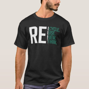 Erneute Nutzung gerecycelt Tag der Erde 2023 überd T-Shirt