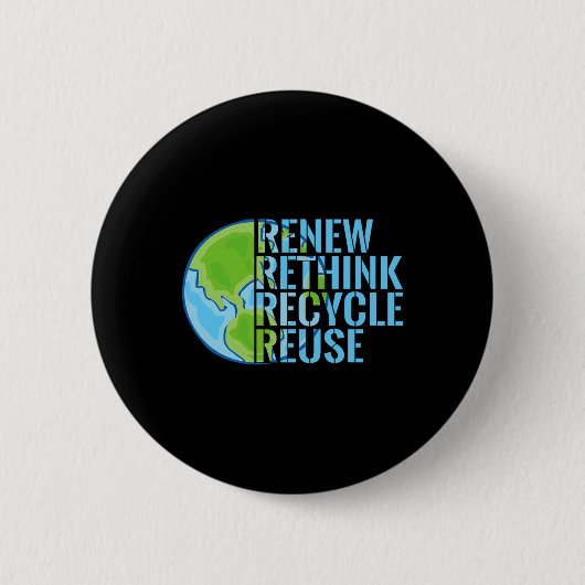 Erneute Nutzung recycle Earth Day 2 Button (Vorderseite)