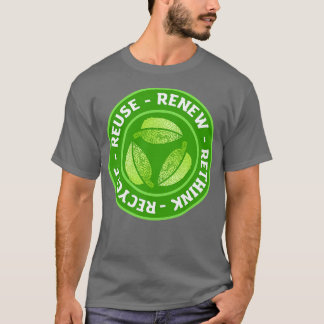 Erneute Überprüfung der Wiederverwendung gerecycel T-Shirt