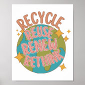 Erneute Verwendung gerecycelt Poster (Vorne)