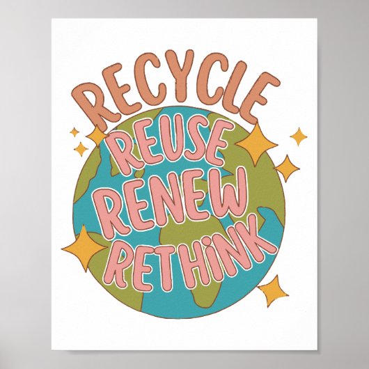 Erneute Verwendung gerecycelt Poster (Vorne)