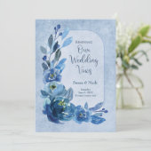 Erneute Wed Vows Einladung von Rose in Shades of B (Stehend Vorderseite)