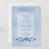 Erneute Wed Vows Einladung von Rose in Shades of B (Rückseite)