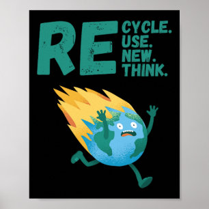 Erneute Wiederverwendung des Aktivismus des Earth  Poster