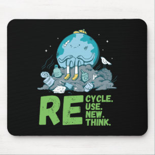 Erneute Wiederverwendung gerecycelt Erdentagesakti Mousepad