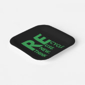 Erneute Wiederverwendung gerecycelt Erdtagsumgebun Pappteller (Gewinkelt)