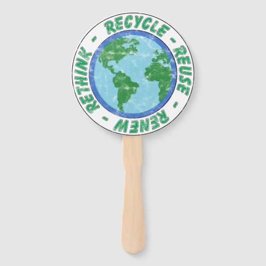 Erneute Wiederverwendung gerecycelt Fächer (Rückseite)