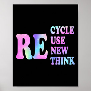 Erneute Wiederverwendung gerecycelt für Erd-Day Re Poster
