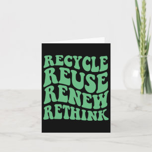 Erneute Wiederverwendung gerecycelt Karte