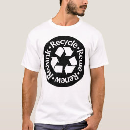 Erneute Wiederverwendung gerecycelt T-Shirt
