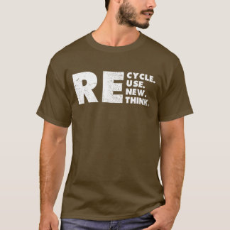 Erneute Wiederverwendung gerecycelt T-Shirt