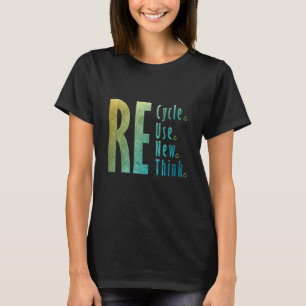 Erneute Wiederverwendung gerecycelt T-Shirt