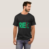 Erneute Wiederverwendung gerecycelt T-Shirt (Vorne ganz)