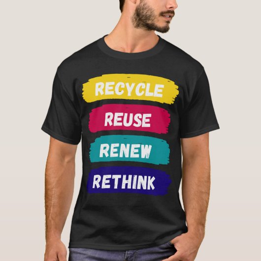 Erneute Wiederverwendung gerecycelt T-Shirt (Vorderseite)