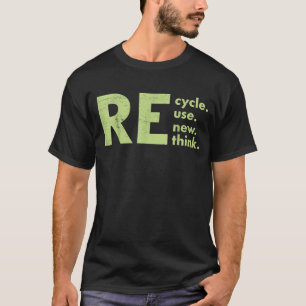 Erneute Wiederverwendung gerecycelt T-Shirt