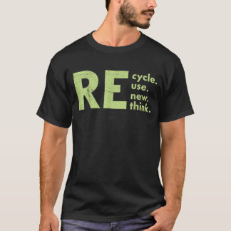 Erneute Wiederverwendung gerecycelt T-Shirt