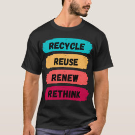 Erneute Wiederverwendung gerecycelt T-Shirt