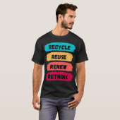 Erneute Wiederverwendung gerecycelt T-Shirt (Vorne ganz)