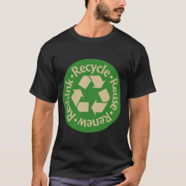 Erneute Wiederverwendung gerecycelt T-Shirt