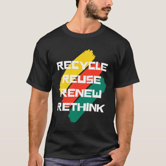 Erneute Wiederverwendung gerecycelt T-Shirt (Vorderseite)