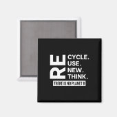 Erneute Wiederverwendung gerecycelt Überdenken Es Magnet (Vorderseite/Rückseite)