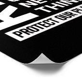 Erneute Wiederverwendung gerecycelt Überdenken sch Poster (Ecke)