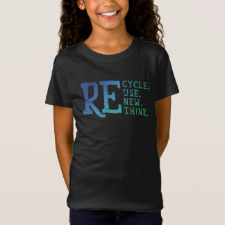 Erneute Wiederverwendung gerecycelt Vintag überden T-Shirt