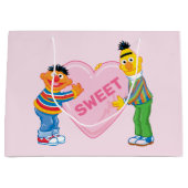 Ernie & Bert Big Valentine's Heart Große Geschenktüte (Vorderseite)