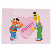 Ernie & Bert Big Valentine's Heart Große Geschenktüte (Rückseite)